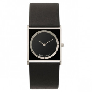 Danish Design horlogeband IV13Q826 Leder Zwart 26mm