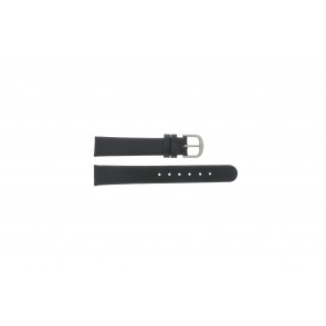 Danish Design horlogeband ADDBL16 Leder Zwart 16mm