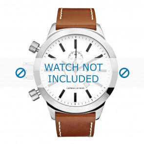 Danish Design horlogeband IQ12Q1040 Leder Cognac 23mm + wit stiksel