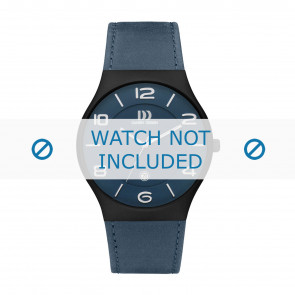 Horlogeband Danish Design IQ22Q1106 Leder Blauw 24mm