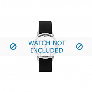 Horlogeband Danish Design IV12Q1104 Leder Zwart 18mm