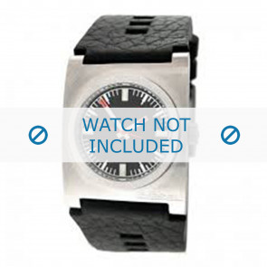 Diesel horlogeband DZ2107 Leder Zwart