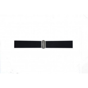 Davis horlogeband BB0881 Rubber Zwart 22mm 