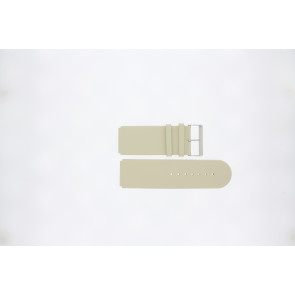 Jacques Lemans horlogeband DC218 / BE Leder Beige 26mm