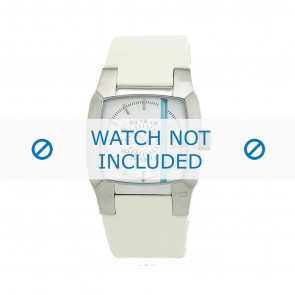 Diesel horlogeband DZ5101 Leder Wit 18mm