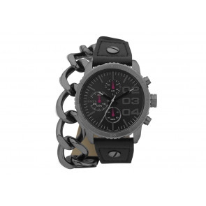 Horlogeband Diesel DZ5309 Leder Zwart 22mm