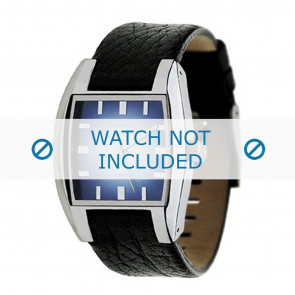 Horlogeband Diesel DZ1032 Leder Zwart 17mm