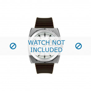 Diesel horlogeband DZ1249 Silicoon Bruin 28mm