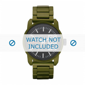 Diesel horlogeband DZ1469 Aluminium Groen 24mm