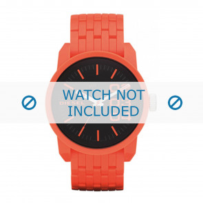 Horlogeband Diesel DZ1521 Kunststof/Plastic Oranje 28mm