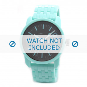 Diesel horlogeband DZ1525 Kunststof / Plastic Turquoise 24mm