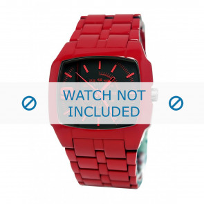 Horlogeband Diesel DZ1551 Kunststof/Plastic Rood 22mm