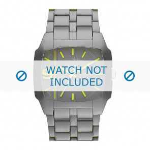 Diesel horlogeband DZ1552 Kunststof / Plastic Grijs 21mm