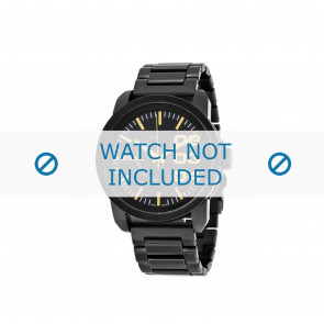 Diesel horlogeband DZ1566 Roestvrij staal (RVS) Zwart 24mm