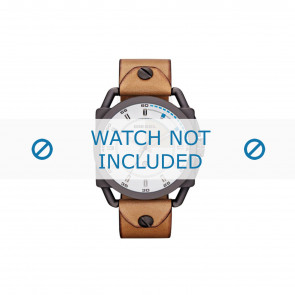 Diesel horlogeband DZ1576 Leder Bruin 24mm