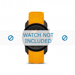 Horlogeband Diesel DZ1608 Rubber Oranje 24mm