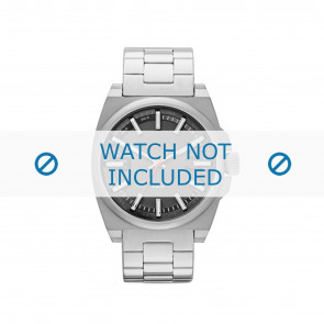 Diesel horlogeband DZ1614 Staal Zilver 24mm