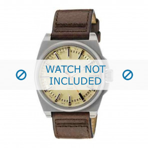 Diesel horlogeband DZ1622 Leder Bruin 24mm + bruin stiksel