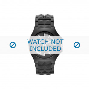 Horlogeband Diesel DZ1646 Kunststof/Plastic Zwart 17mm