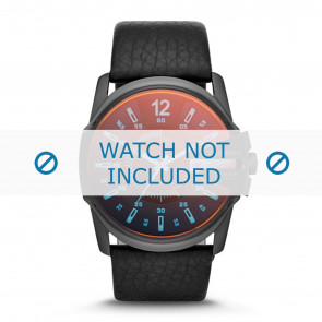 Horlogeband Diesel DZ1657 Leder Zwart 27mm