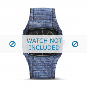 Diesel horlogeband DZ1669 Silicoon Blauw 28mm