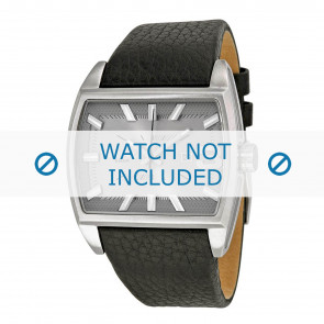 Diesel horlogeband DZ1674 Leder Zwart 30mm 