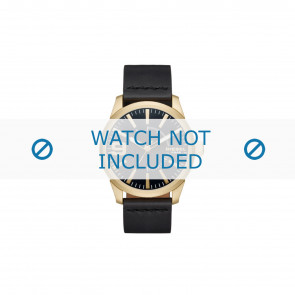 Horlogeband Diesel DZ1801 Leder Zwart 24mm