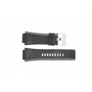 Diesel horlogeband DZ-4083 Leder Zwart 22mm 