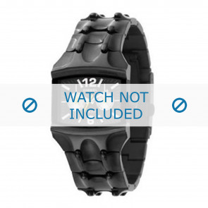 Diesel horlogeband DZ4127 Roestvrij staal (RVS) Zwart 25mm