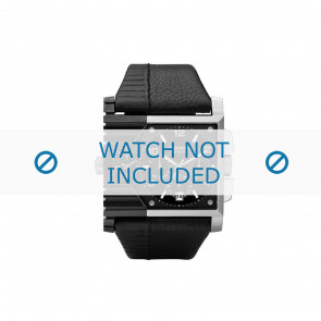 Diesel horlogeband DZ4185 Leder Zwart 37mm
