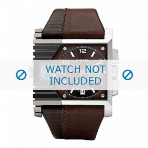 Diesel horlogeband DZ4186 Leder Bruin 36mm + bruin stiksel