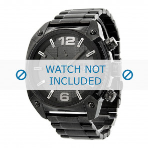Horlogeband Diesel DZ4224 Staal Antracietgrijs 24mm