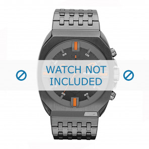 Diesel horlogeband DZ4264 Roestvrij staal (RVS) Zilver 27mm