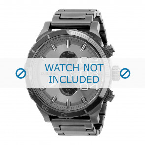 Diesel horlogeband DZ4314 Roestvrij staal (RVS) Antracietgrijs 24mm