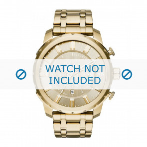 Diesel horlogeband DZ4376 Staal Goud 26mm