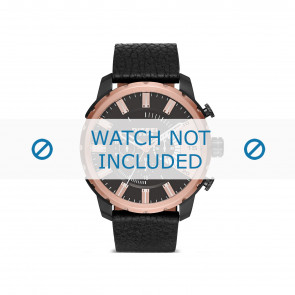 Diesel horlogeband DZ4390 Leder Zwart 26mm