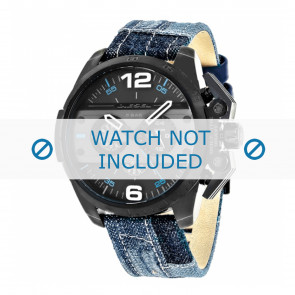 Horlogeband Diesel DZ4397 Textiel Blauw 24mm