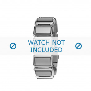 Diesel horlogeband DZ5157 Roestvrij staal (RVS) Zilver 25mm