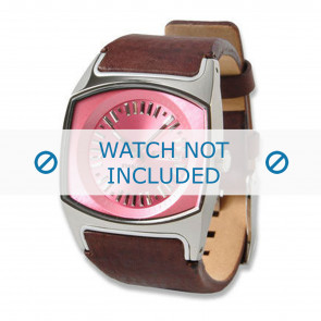 Diesel horlogeband DZ5215 Leder Bruin 25mm