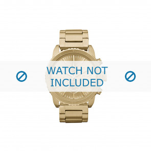 Diesel horlogeband DZ5302 Staal Goud 22mm