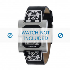 Diesel horlogeband DZ7059 Leder Zwart