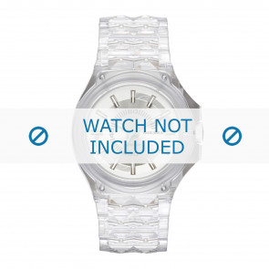 Diesel horlogeband DZ1709 Kunststof / Plastic Transparant 26mm