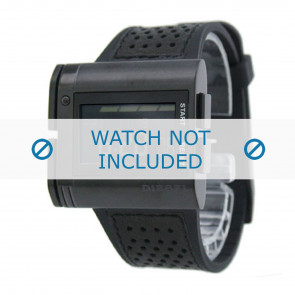 Diesel horlogeband DZ7145 Silicoon Zwart 26mm