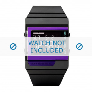 Diesel horlogeband DZ7181 Silicoon Antracietgrijs 23mm