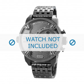 Diesel horlogeband DZ7263 Staal Antracietgrijs 24mm