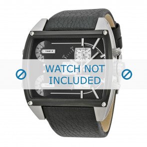 Horlogeband Diesel DZ7326 Leder Zwart 30mm