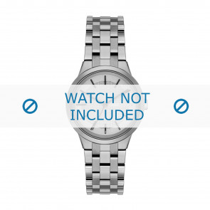 DKNY horlogeband NY-2384 Staal Zilver 12mm 