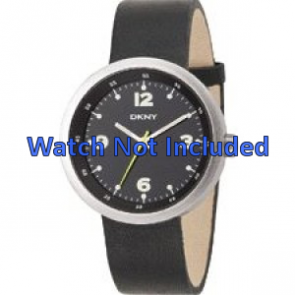 Horlogeband DKNY NY2006 Leder Zwart 20mm