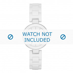 DKNY horlogeband NY2354 Keramiek Wit 8mm