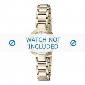 DKNY horlogeband NY2399 Staal Goud 18mm